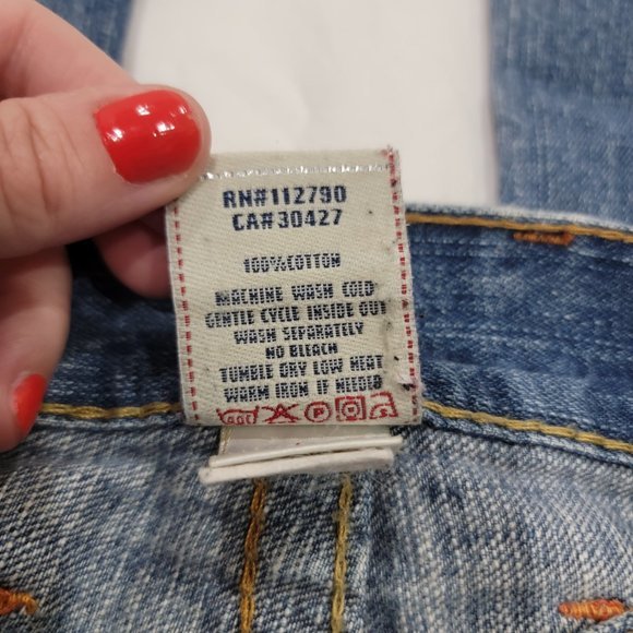 True‎ Religion 3 Fly Button Down Logan Jeans Row 30, Seat 33 Women - Picture 3 of 11